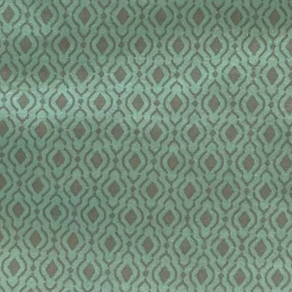 Light Green Cotton Geometric Print Chino Shorts, Pockets, Belt Loops, Size 10 - Picture 6 of 11